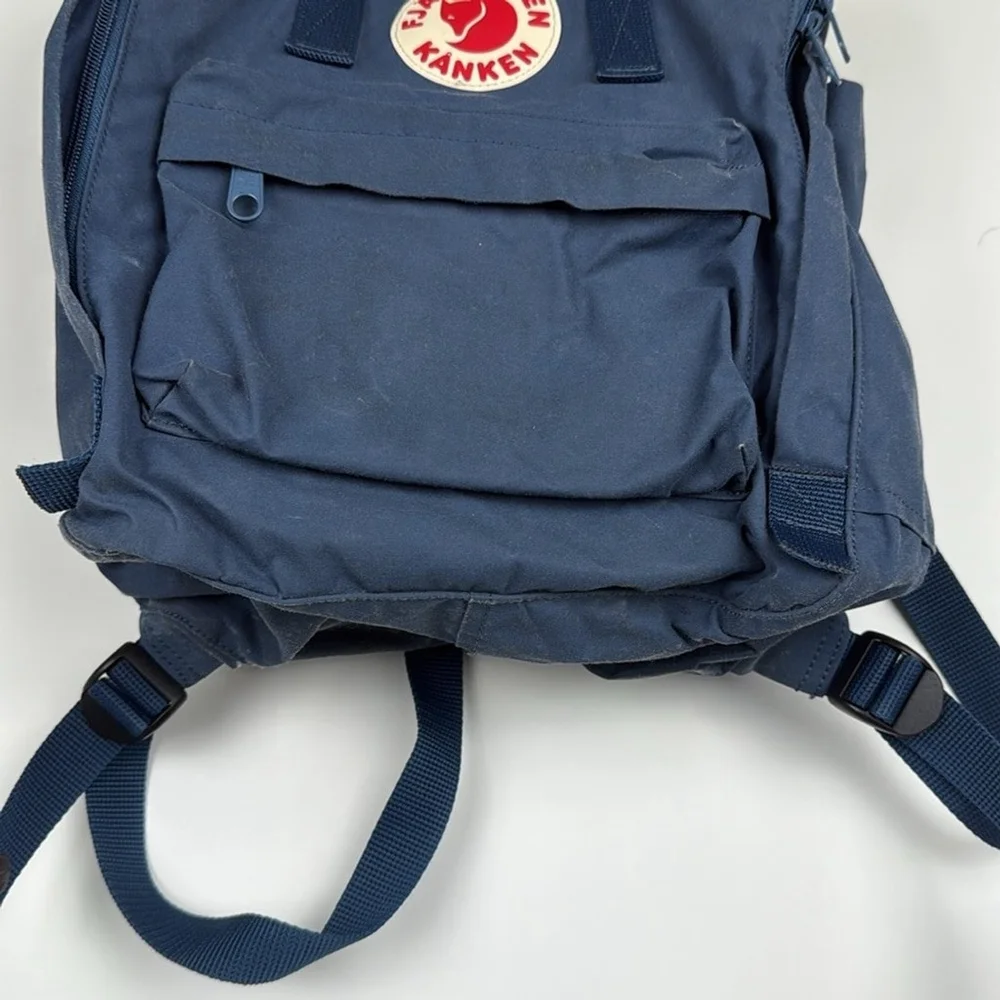 Fjallraven Kanken Small Backpack Double Handle Navy Bag Blue